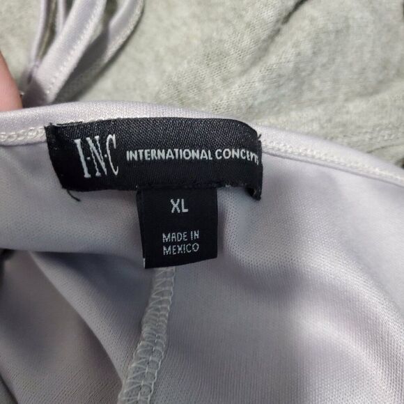 INC Sexy lightweight Sweater dress w/gathered sides & matching Slip XL - Picture 9 of 10